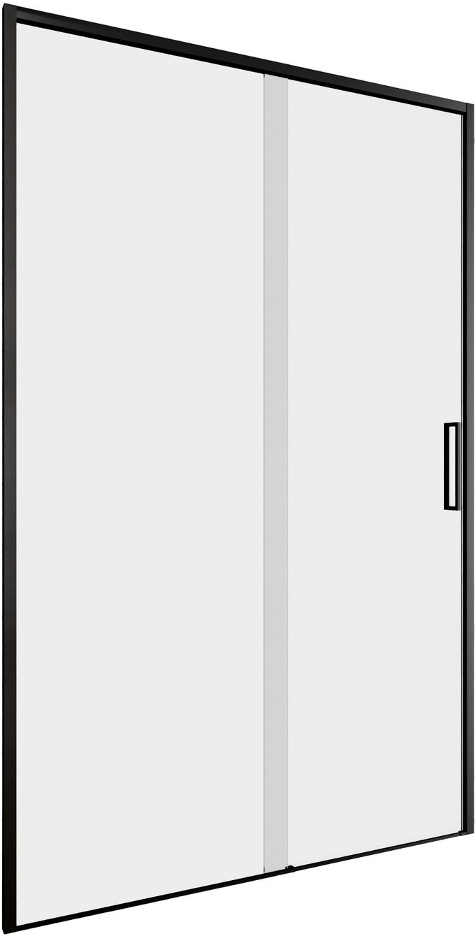 Душевая дверь Aquanet Pleasure Evo 120 AE65-N120-BT профиль черный, прозрачное стекло