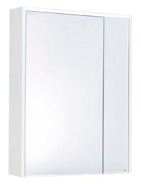 Шкаф зеркальный Roca Ronda ZRU9303009 800 мм, бетон/белый матовый