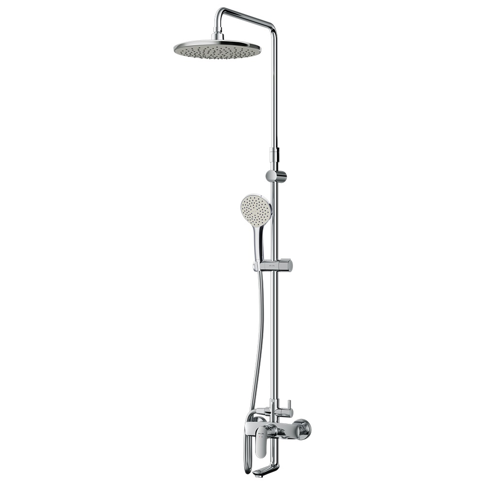 F0780910 Like,душ.система,набор:см-ль д/ванны/душа,верхний душ d220 мм, ручной душ 110 мм, 1 функция