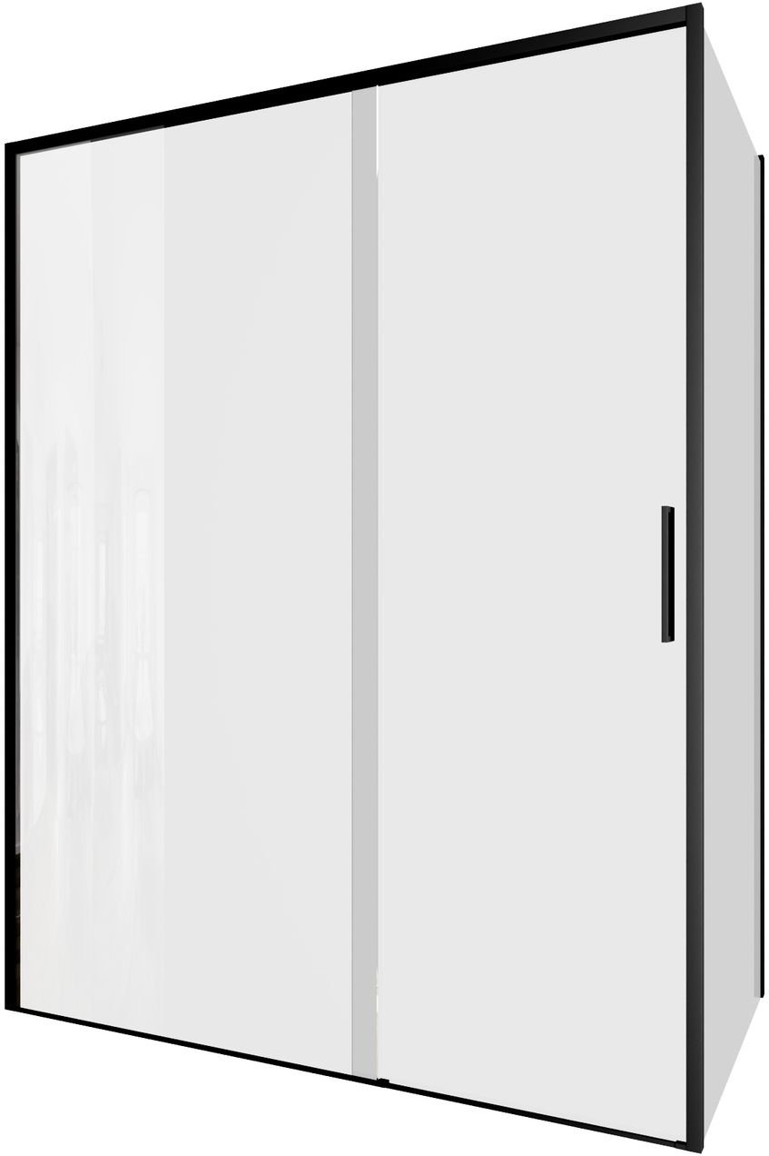 Душевой уголок Aquanet Pleasure Evo 150x80 AE65-150x80-BT профиль черный, прозрачное стекло