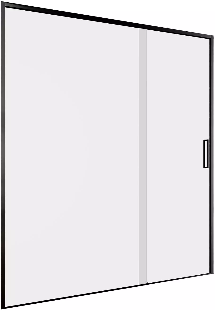 Душевая дверь Aquanet Pleasure Evo 160 AE65-N160-BT профиль черный, прозрачное стекло
