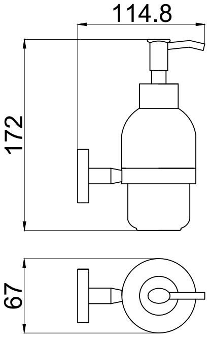 Дозатор для жидкого мыла Allen Brau Priority 6.31006-BN белый/никель браш