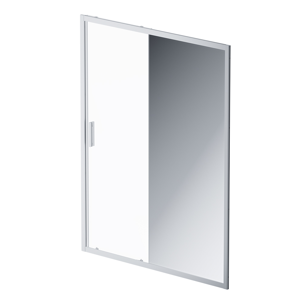W90G-150-1-195MMir Gem Solo Дверь душевая 150х195, стекло зеркальное, профиль матовый хром