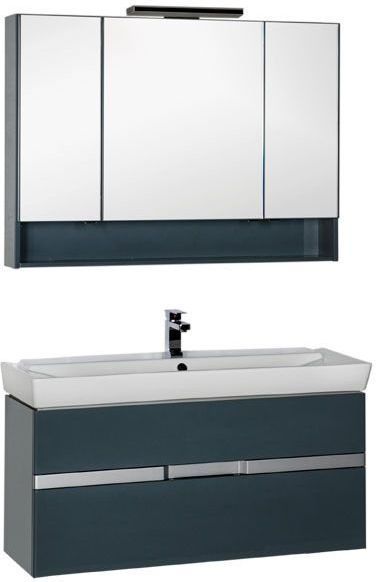 Комплект мебели Aquanet Виго 120 сине-серый