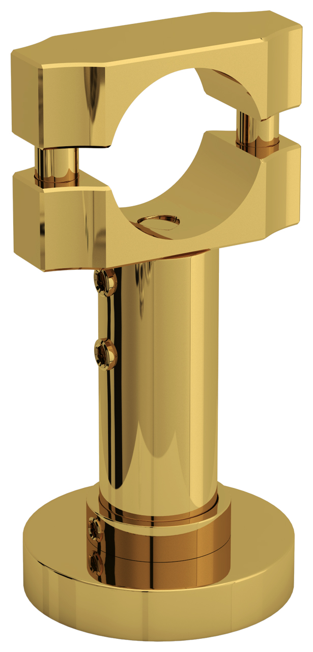 Кронштейн напольный с обхватом d 32 мм / L 104.2 мм / 2 шт (Золото) 03-1514-2032