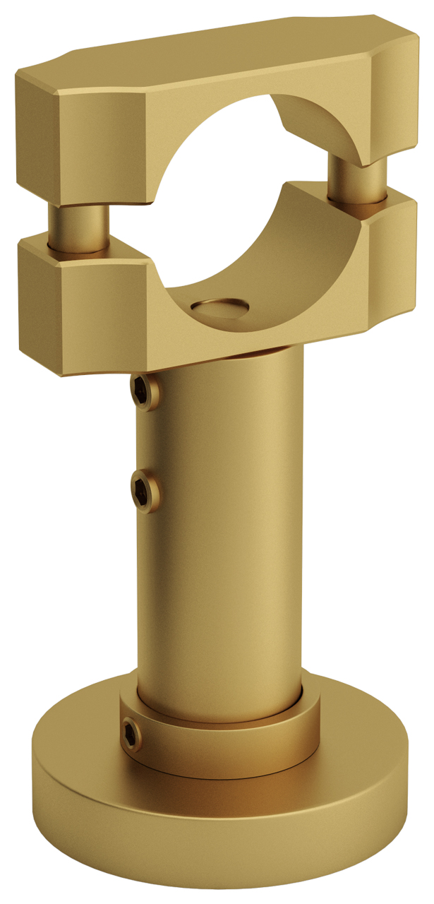 Кронштейн напольный с обхватом d 32 мм / L 104.2 мм / 2 шт (Матовое золото) 032-1514-2032