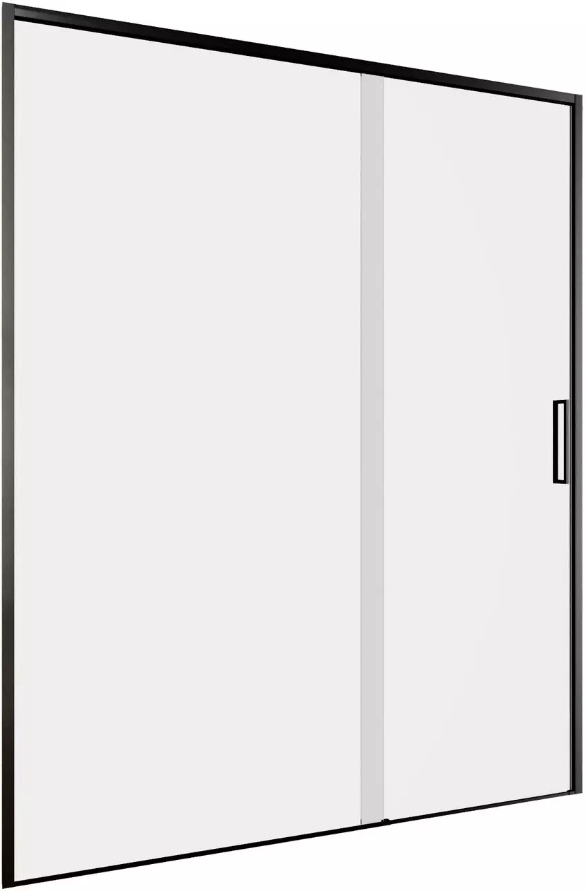 Душевая дверь Aquanet Pleasure Evo 150 AE65-N150-BT профиль черный, прозрачное стекло