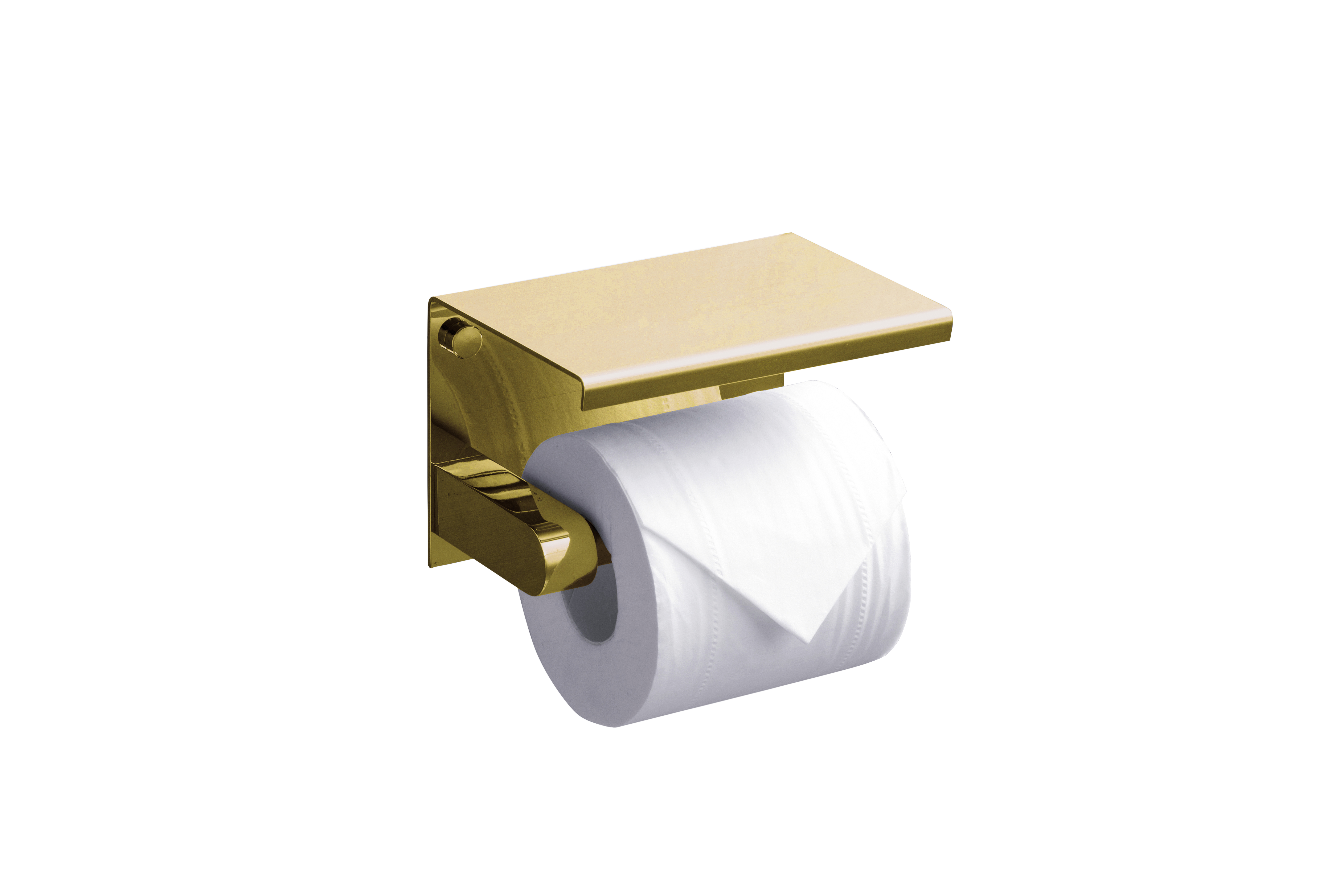 Держатель туалетной бумаги с полкой RUSH Edge (ED77141 Gold)