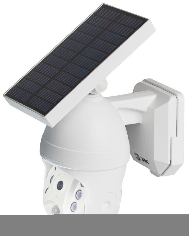 Светильник светодиодный "Камера" ERAFS012-10 6LED 8х24см фасадный на солнечн. батарее с датчиком движения ЭРА Б0057600