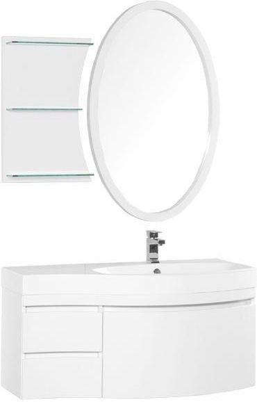 Комплект мебели Aquanet Опера 115 R белый (3 ящика)