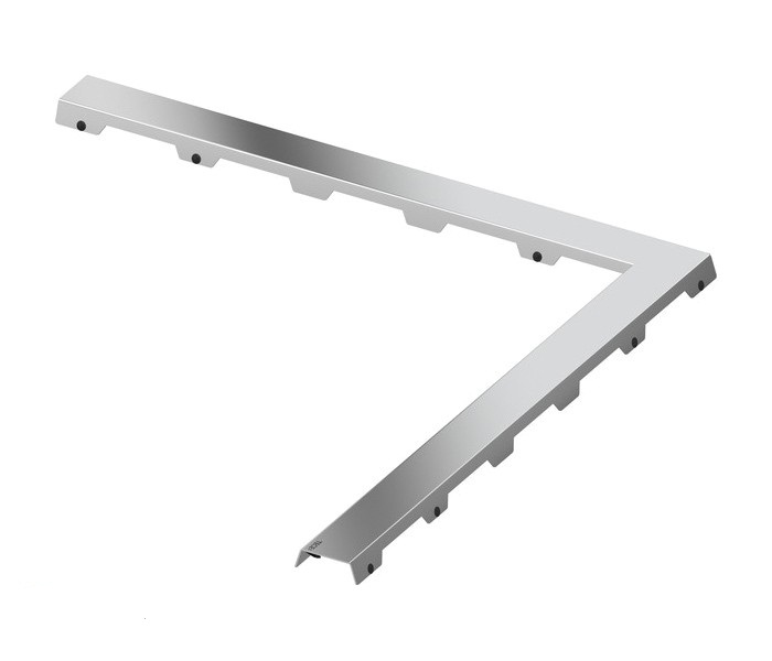 Декоративная панель TECE drain line steel II 611282 для душевого лотка 120х120 см