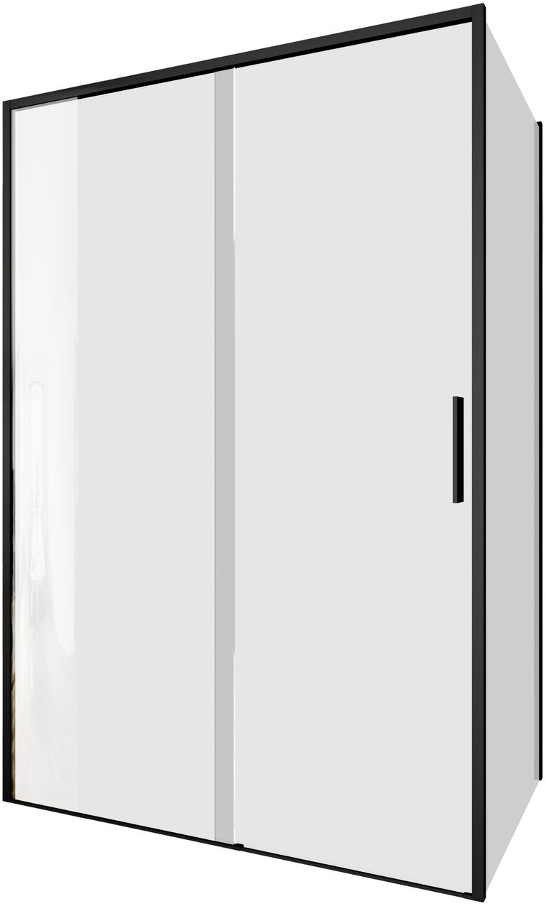 Душевой уголок Aquanet Pleasure Evo 130x80 AE65-130x80-BT профиль черный, прозрачное стекло