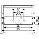 Монтажная пластина TECEprofil 9020041 для монтажа скрытых и внешних фитингов для последующей установки в модуль раковины