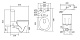 Унитаз-компакт напольный безободковый с бачком AQUATEK ЕВРОПА AQ2903-00 630*390*825 мм, горизонтальный выпуск, тонкое сиденье с механизмом плавного закрывания, крепеж