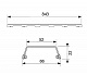 Декоративная панель TECE drain line steel II 600982 для душевого лотка 90 см