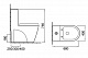 Унитаз напольный, безободковый, моноблок (сиденье микролифт) SL-5012